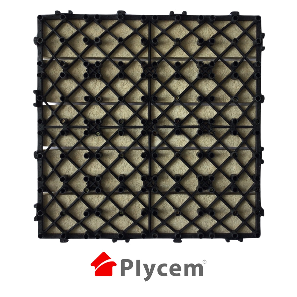 DECK MODULAR PLYCEM GRIS 30 CM X 30CM X 14MM PQT 6 UNI.(0.54M2) 1330833
