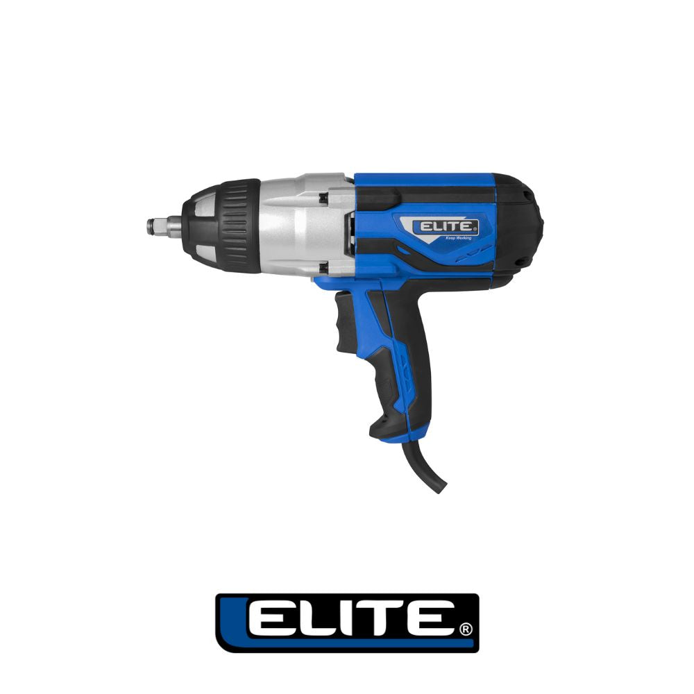 LLAVE DE IMPACTO ELECTRICA 1/2 PULGADAS 440NM 0-2600RPM CON SET COPAS X 4PCS (17 -19-21 Y 23MM) ELITE