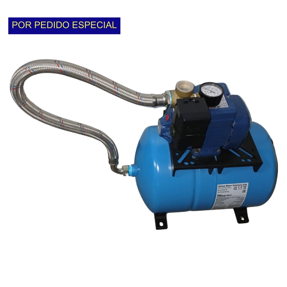 BOMBA DE AGUA HIDRONEUMATICA PERIFERICA 0.5 HP 20 LITROS