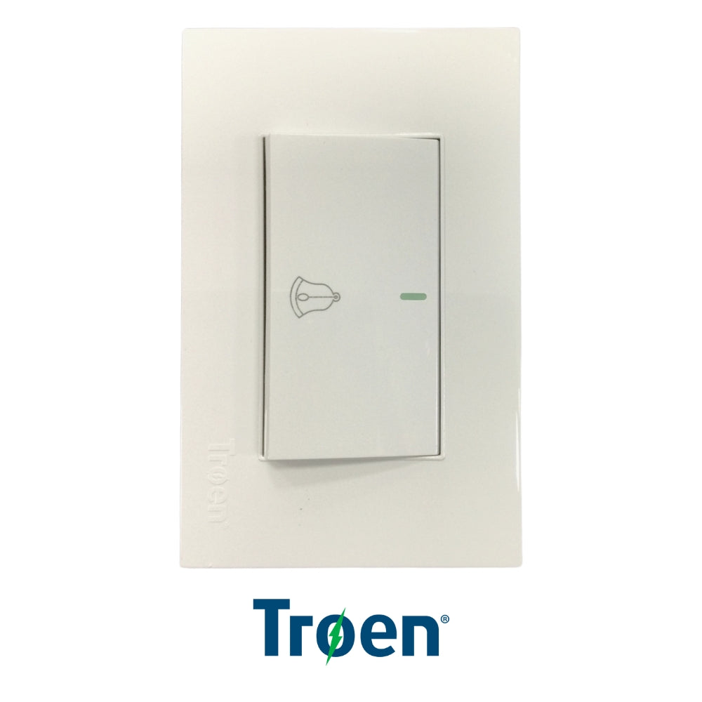 INTERRUPTOR PARA TIMBRE DE PUERTA BLANCO