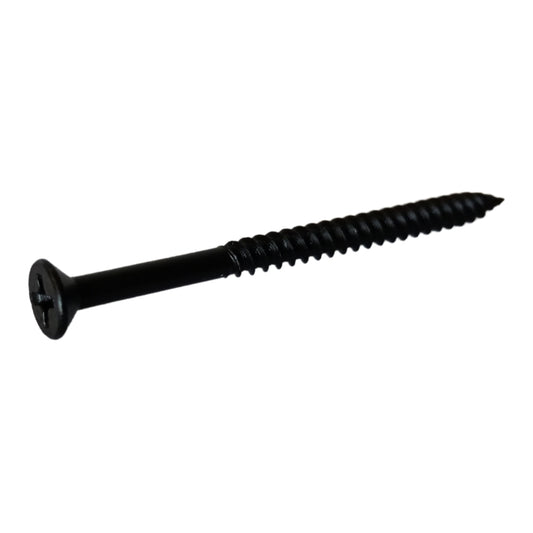 TORNILLO PARA MADERA DOBLE ROSCA CAB PLANA PHILLIPS NEGRO #6 x 2 PULGADAS