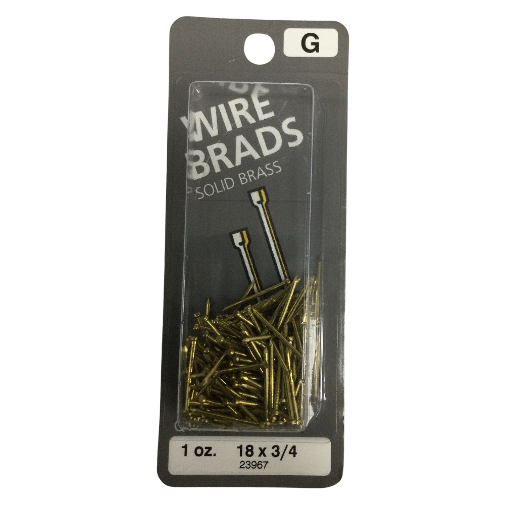 CLAVO DE ALAMBRE SIN CABEZA LATON 18GA X 3/4 PULGADAS