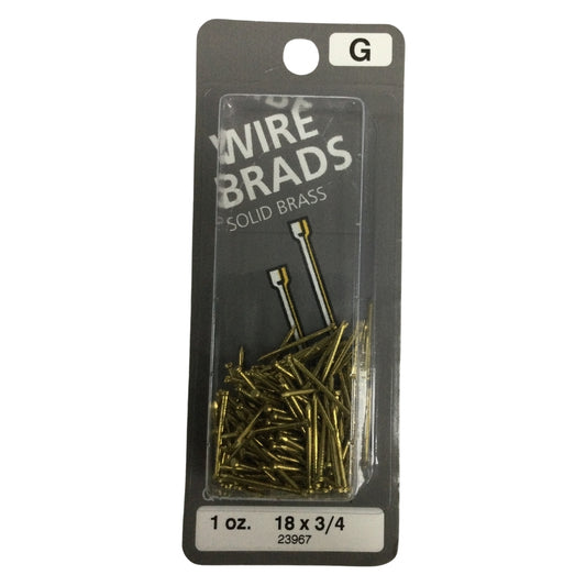 CLAVO DE ALAMBRE SIN CABEZA LATON 18GA X 3/4 PULGADAS