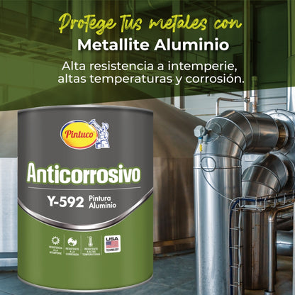 ANTICORROSIVO ALUMINIO METALLITE Y-592 QTO PINTUCO
