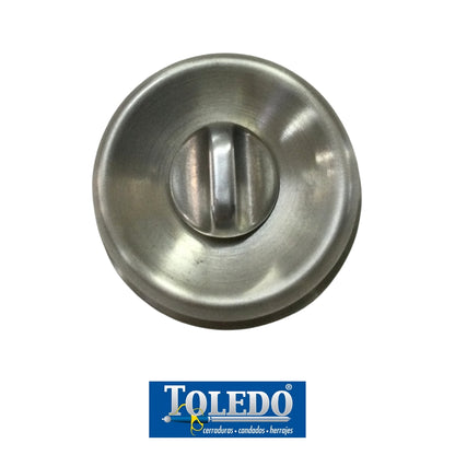 CERRADURA DE POMO MALAGA BOTON ACERO INOXIDABLE TOLEDO