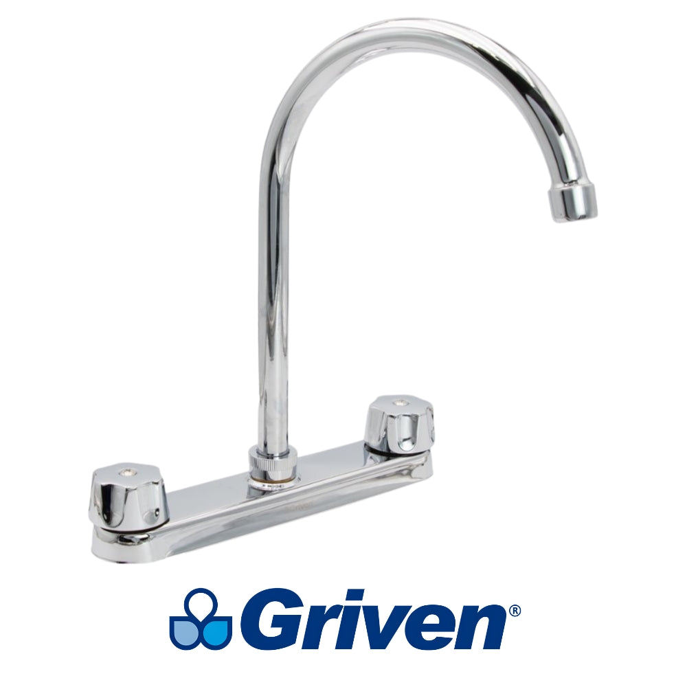 LLAVE DOBLE DE FREGADOR CUELLO ALTO GRIVEN A367-15061-K2