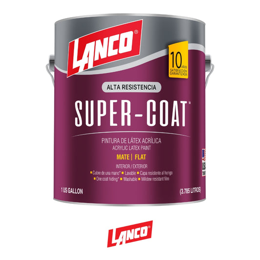 PINTURA SUPER COAT MATE PASTEL GALON SC688-4 LANCO