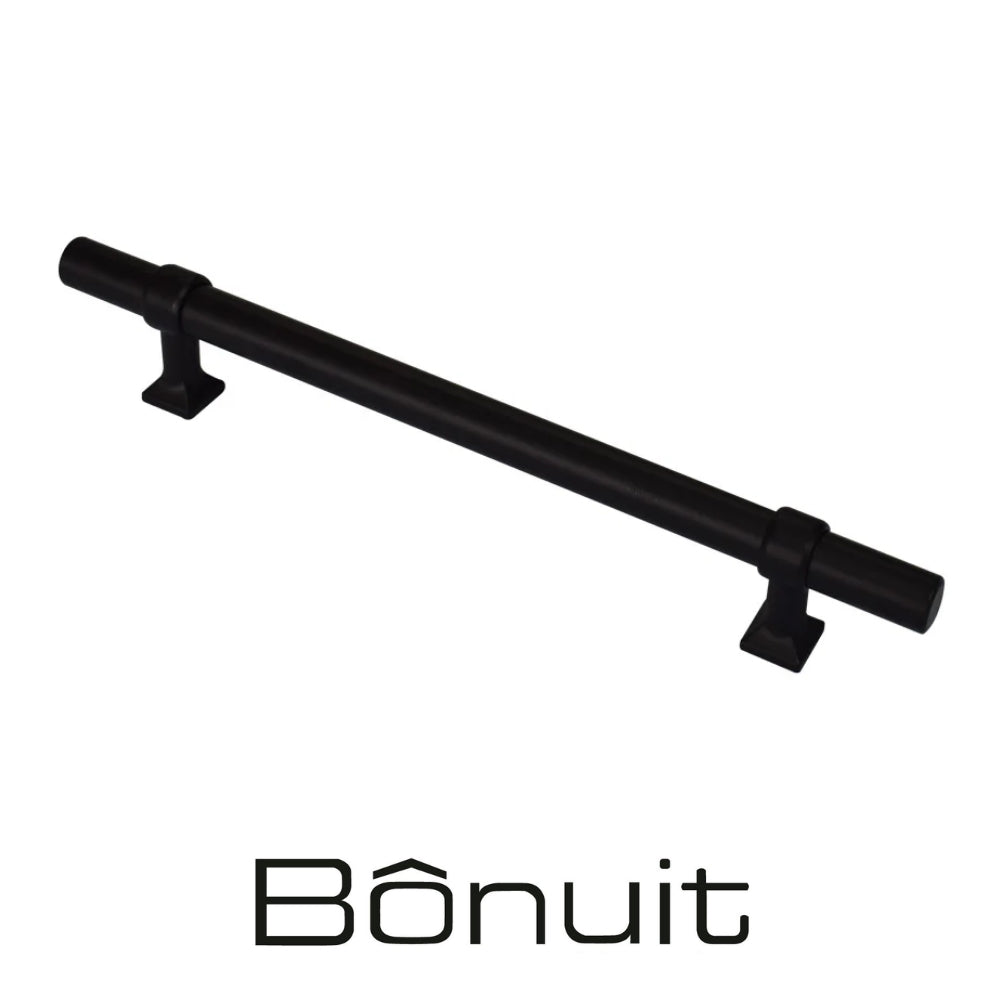 TIRADOR INOX 026 CIL HUECA CC 160 MM NEGRA