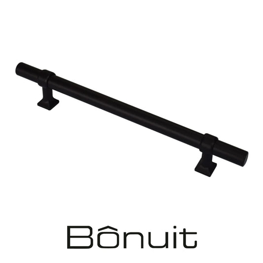 TIRADOR INOX 026 CIL HUECA CC 160 MM NEGRA