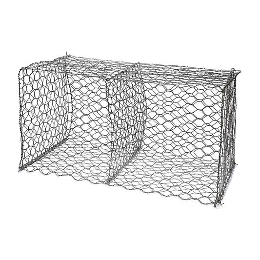 GAVION  DE ALAMBRE GALVANIZADO C3 DE 2M X 1M X 1M X 2.7MM