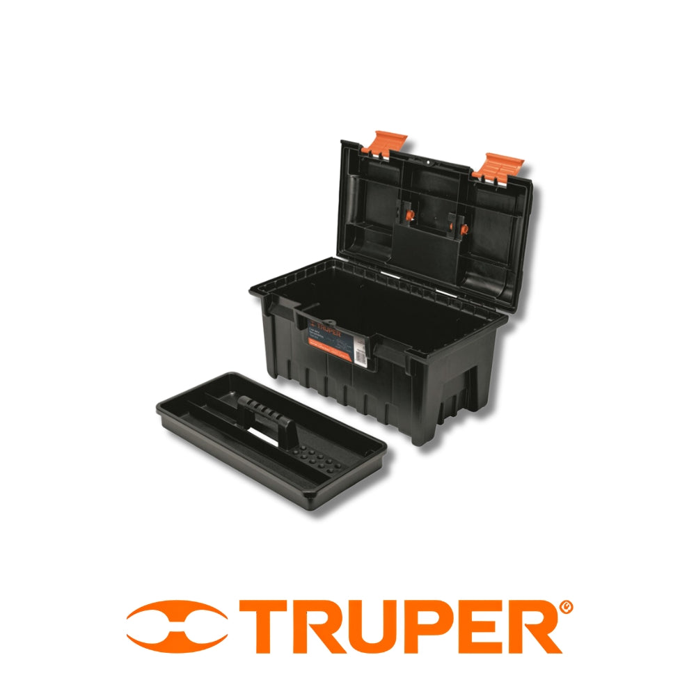 CAJA DE HERRAMIENTA NARANJA/NEGRO TRUPER 14 PULGADAS
