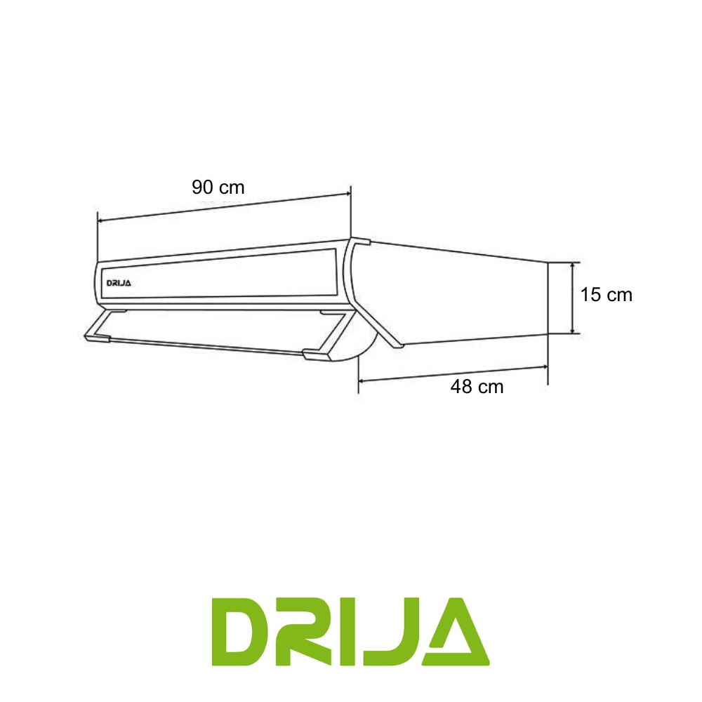 EXTRACTOR DE GRASA ACERO 90.2CM (COMPATTO 90 DE ACERO)