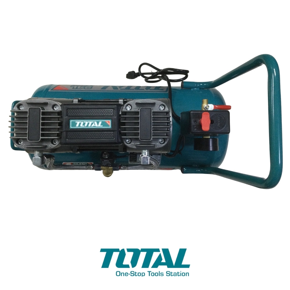 COMPRESOR DE AIRE TOTAL 24L 1.5 HP SIN ACEITE TOTAL UTCS1110242