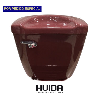 INODORO DOS PIEZAS ELONGADO COLOR ROJO HUIDA