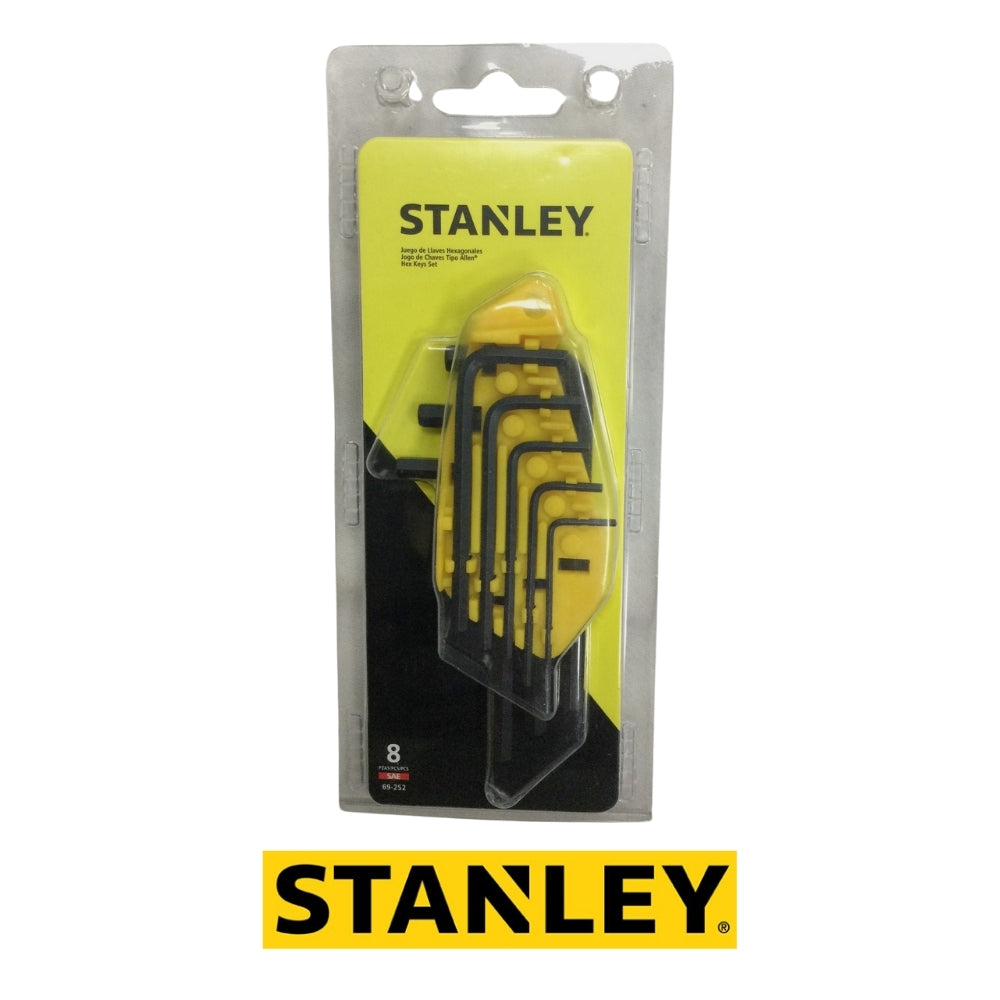 JUEGO DE LLAVE EXAGONAL DE 8 PIEZAS (69-252) STANLEY