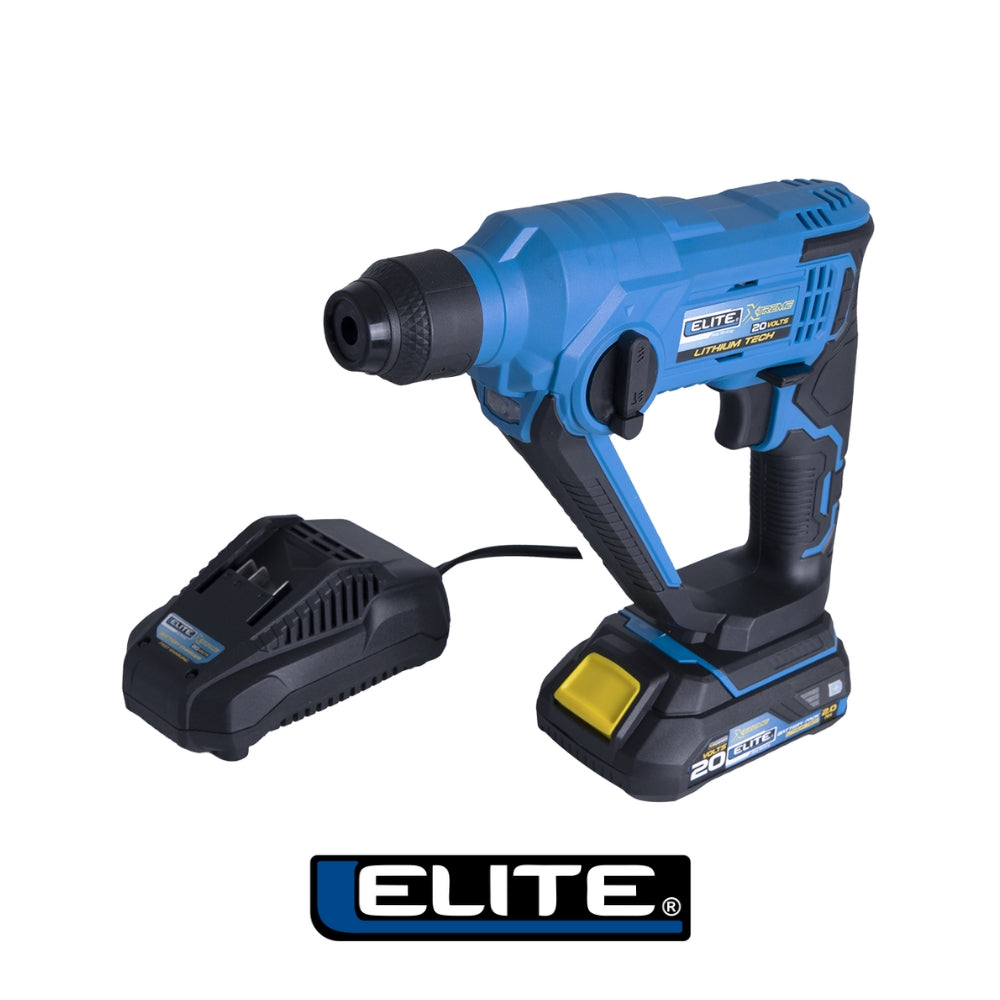ROTOMARTILLO INALAMBRICO SDS PLUS 20V BATERIA 2AH KIT ACCESORIOS