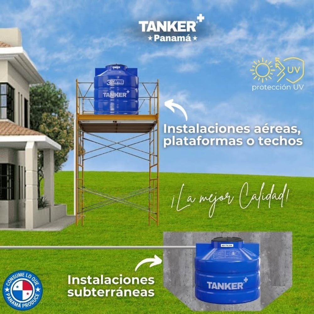 TANQUE DE RESERVA DE AGUA 3 CAPAS 198 GALONES ( 750 LITROS)
