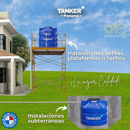 TANQUE DE RESERVA DE AGUA 3 CAPAS 198 GALONES ( 750 LITROS)
