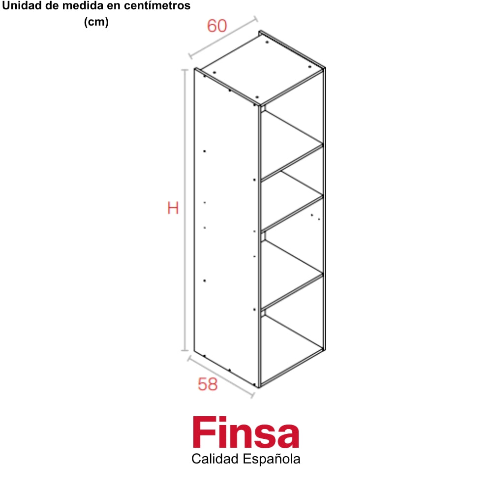 MODULO COLUMNA HORNO / MICRO MAX 2200 x 600 x 580 BLANCO POLAR RH
