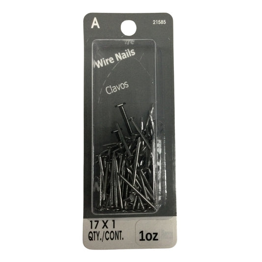 CLAVO DE ALAMBRE CON CABEZA 17GA x 1 PULGADAS