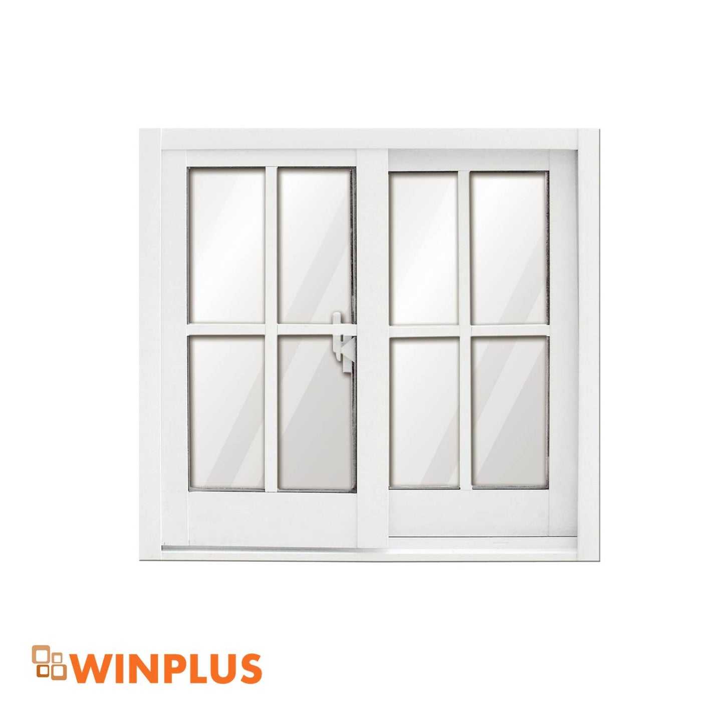 VENTANA DE UPVC FRANCESA 0.60m X 0.60m  WINPLUS