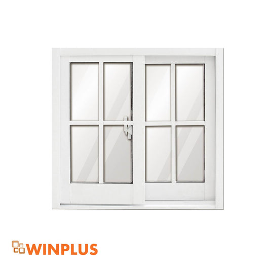 VENTANA DE UPVC FRANCESA 0.60m X 0.60m  WINPLUS