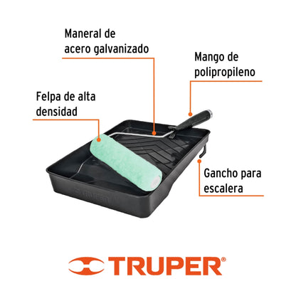 KIT DE PINTAR TRUPER 3 PCS (ESQUELETO, MOTA Y BANDEJA)
