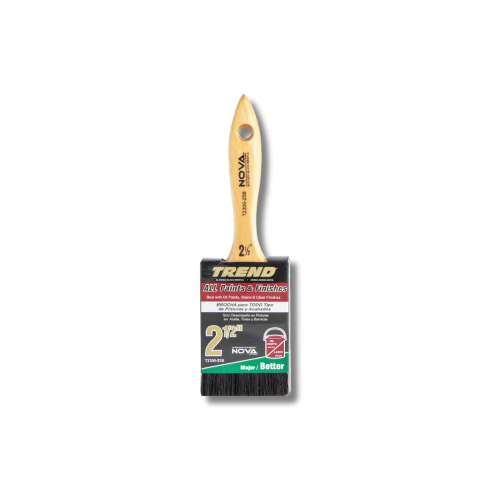 BROCHA NOVA TREND T2 ALL PAINTS CERDA NEGRA 2 1/2 PULGADAS T2300-25B
