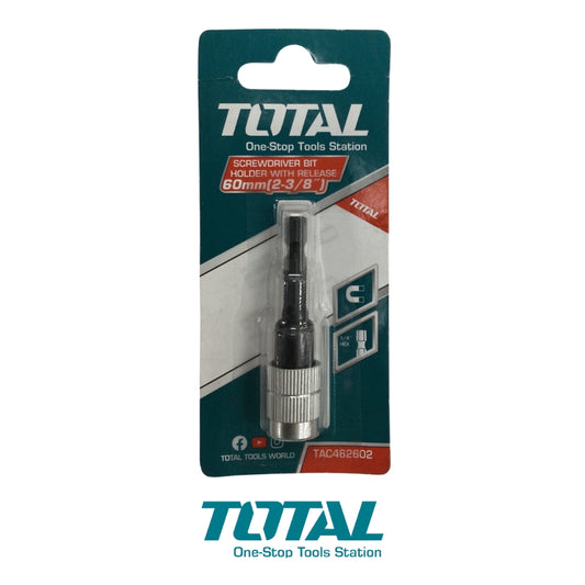 PORTAPUNTAS DE DESTORNILLADOR MAGNÉTICO 2-3/8 PULGADAS 60mm TOTAL TAC462602