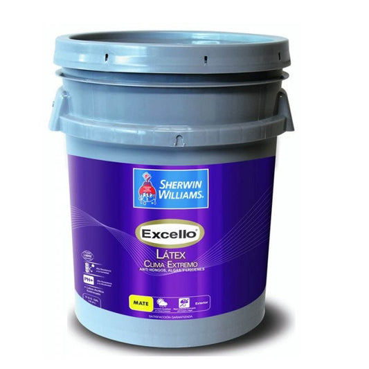 PINTURA LÁTEX MATE BLANCO  EXCELLO LATEX CLIMA EXTREMO 5 GL B2WSA1-5 SHERWIN WILLIAMS