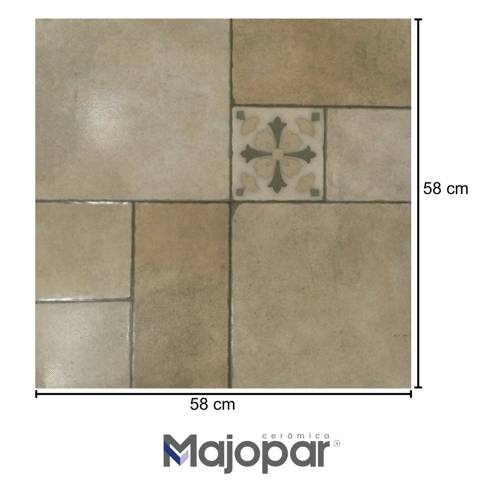 PISO CERAMICO ANTIDESLIZANTE MAJOPAR HD 3838 58X58CM 2.32M2/CAJA