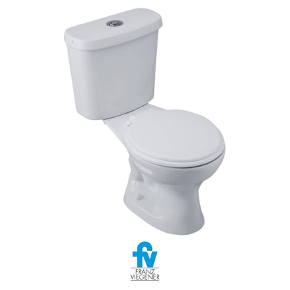 INODORO FV DOS PIEZAS ROMA SIMPLE DESCARGA BOTÓN COLOR BLANCO E113-E-BL