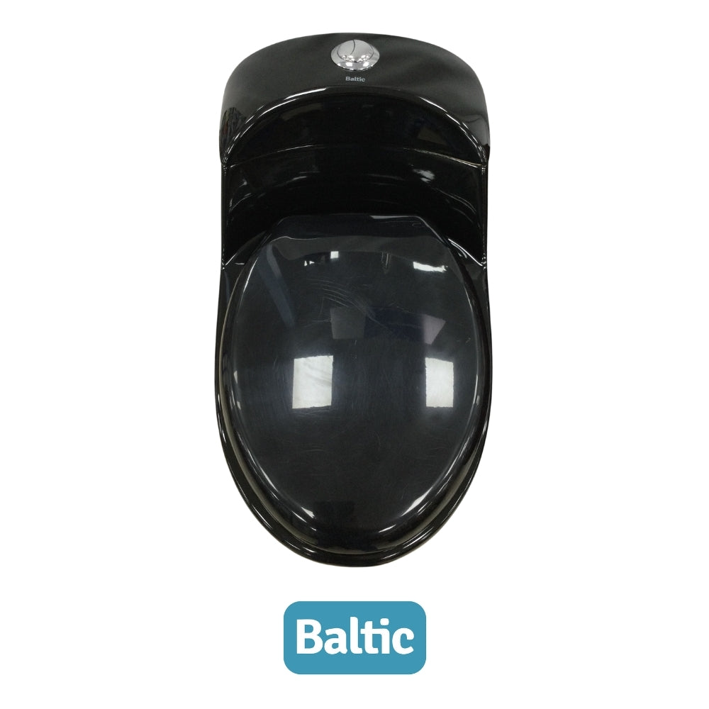 INODORO UNA PIEZA ELONGADO COLOR NEGRO BALTIC SR-1002