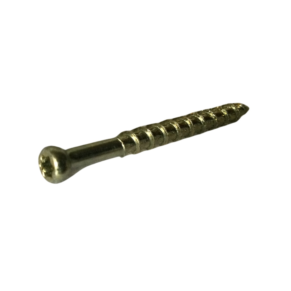 TORNILLO CABEZA RECORTADA ZINC AMARILLO #8 x 1-5/8 PULGADAS