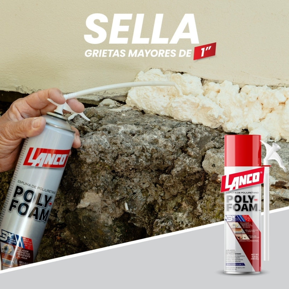 POLY FOAM ESPUMA DE POLIURETANO 500 ML PU5139 LANCO