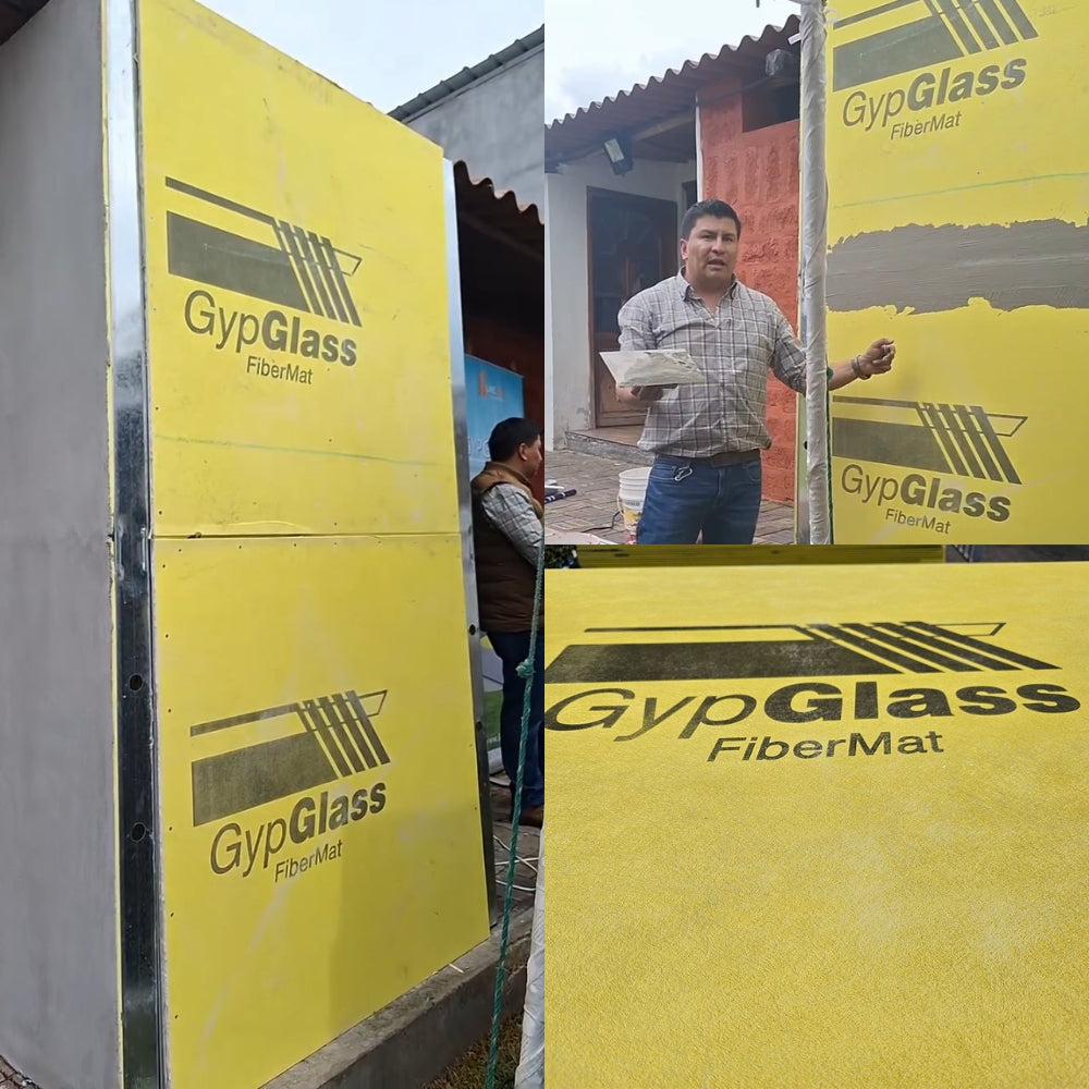 LAMINA GYPSUM GYPGLASS 4X8X1/2