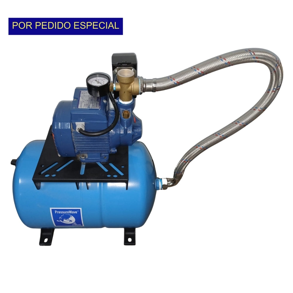 BOMBA DE AGUA HIDRONEUMATICA PERIFERICA 0.5 HP 20 LITROS