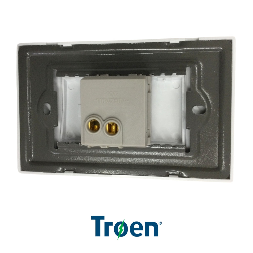 INTERRUPTOR INDIVIDUAL BLANCO 125V/10A