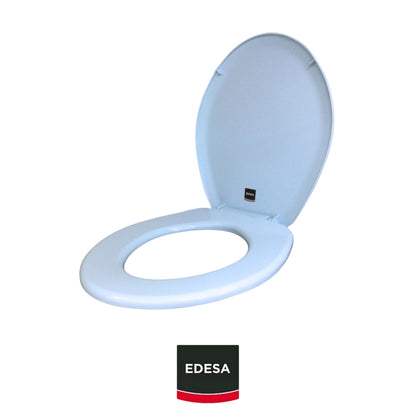ASIENTO  CELESTE REDONDO  PARA INODORO EDESA