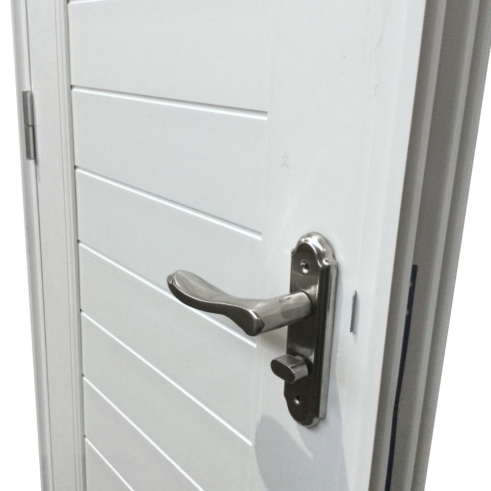 PUERTAS UPVC 2X7 CON MARCO 75MM BLANCO DERECHO PG03  CON BISAGRAS Y CERRADURA