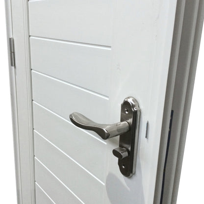 PUERTAS UPVC 2X7 CON MARCO 75MM BLANCO DERECHO PG03  CON BISAGRAS Y CERRADURA