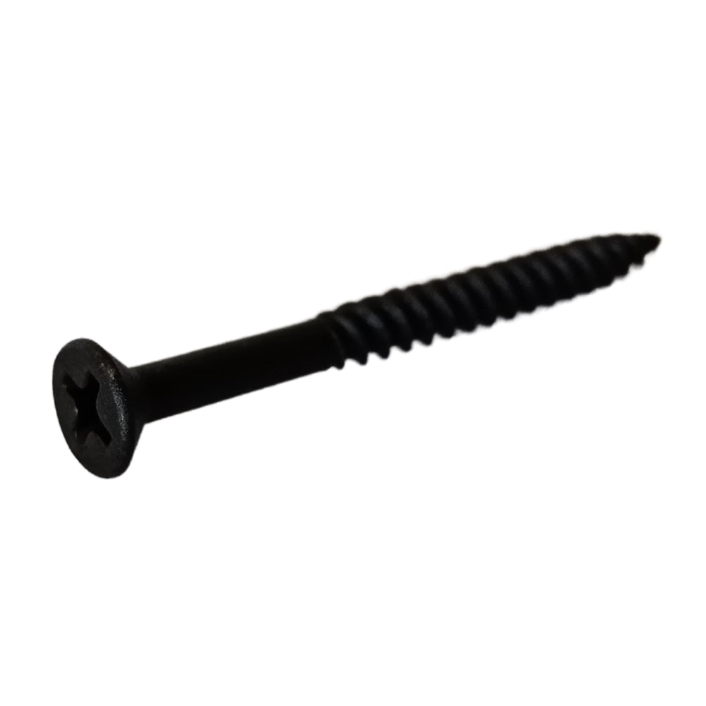 TORNILLO PARA MADERA DOBLE ROSCA CAB PLANA PHILLIPS NEGRO #6 x 1-1/2 PULGADAS