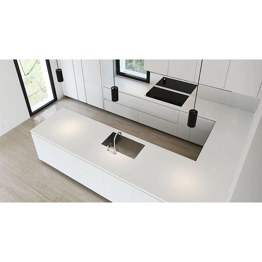 PIEDRA SINTERIZADA PURE WHITE 260X80X1.5CM