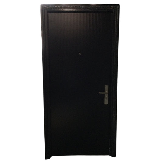 PUERTA MULTIPUNTOS GALVANIZADA SEATTLE 3 X 7 PIES ACABADO NEGRO IZQUIERDA SECURE