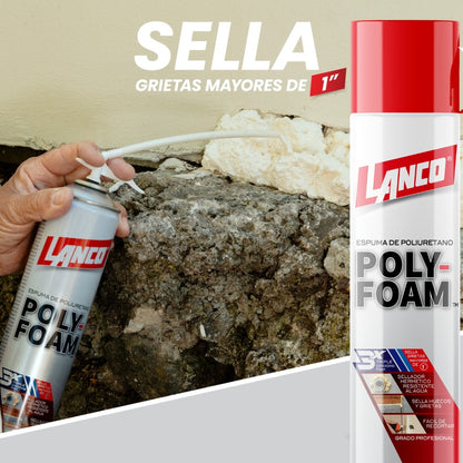 POLY FOAM ESPUMA DE POLIURETANO 750 ML PU5140 LANCO
