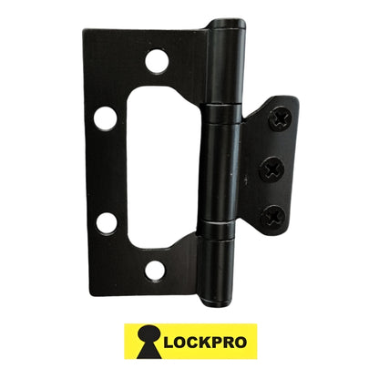 BISAGRA OMEGA NEGRA 3 Pulg X 2.5 Pulg  X 2 mm ESPESOR PAR LOCKPRO