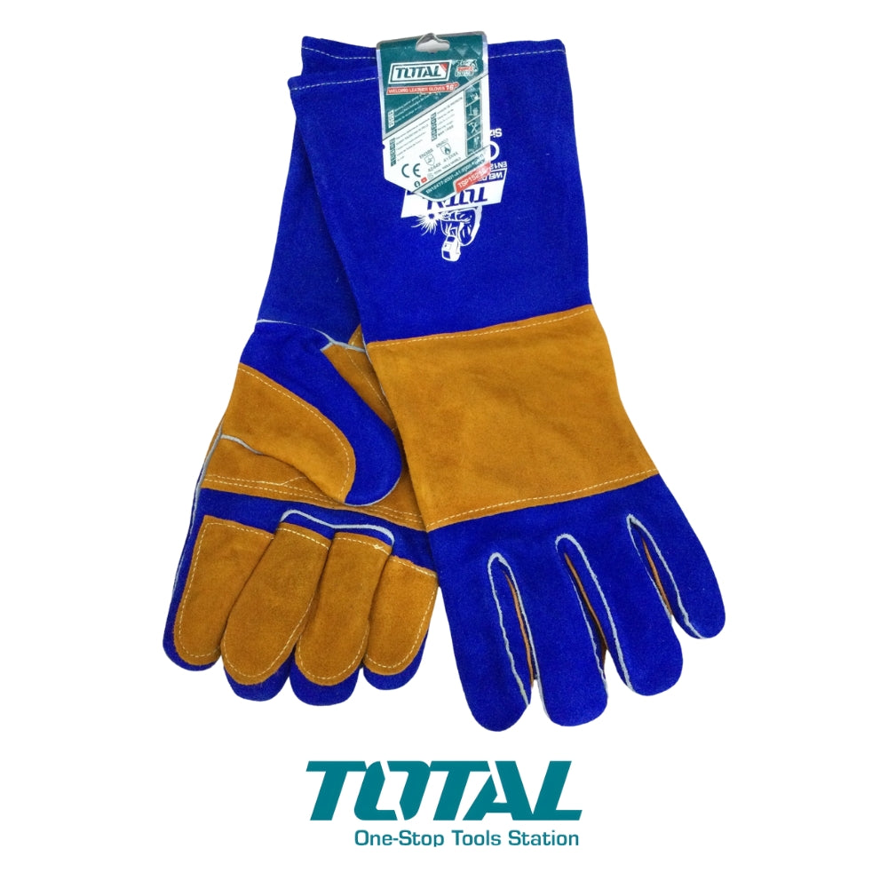 GUANTES PARA SOLDAR 350 GRADOS TALLA 16 PULGADAS ALTA TEMPERATURA CUERO DE VACA TSP15216