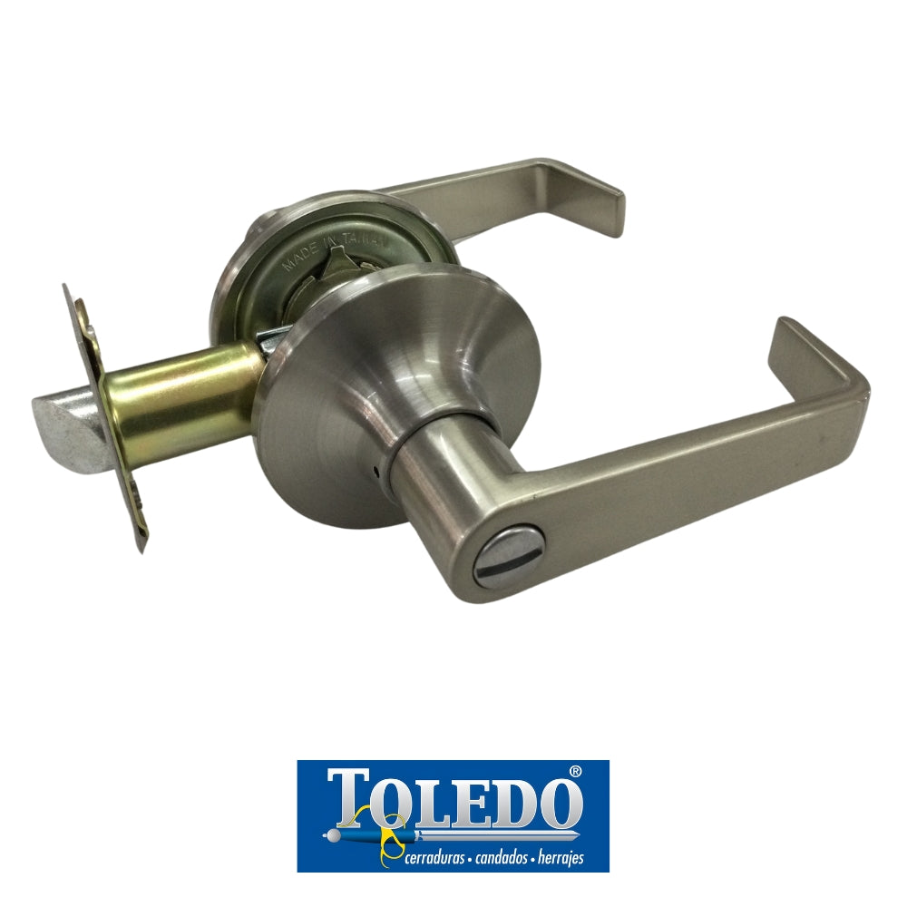 CERRADURA DE LEVER SEGOVIA BOTON SATIN NIQUEL TOLEDO