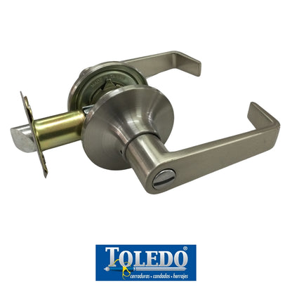 CERRADURA DE LEVER SEGOVIA BOTON SATIN NIQUEL TOLEDO