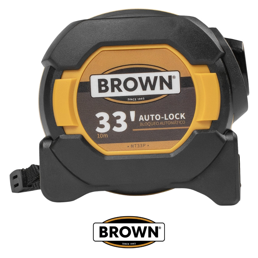 CINTA METRICA PROFESIONAL AUTO LOCK 33 PIES (10M)